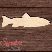 Rainbow Trout Shape Cutout in Wood, Acrylic or Acrylic Mirror - Signature Cutouts