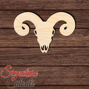 Ram Skull 001 Shape Cutout - Signature Cutouts