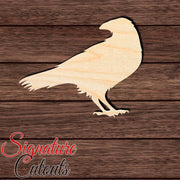 Raven 001 Shape Cutout in Wood, Acrylic or Acrylic Mirror - Signature Cutouts