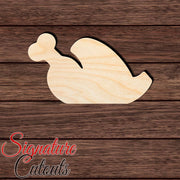 Roasted Turkey 002 Shape Cutout in Wood, Acrylic or Acrylic Mirror - Signature Cutouts
