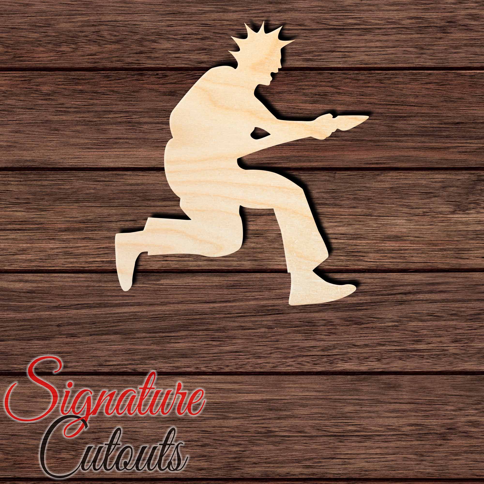 Rockstar 002 Shape Cutout in Wood, Acrylic or Acrylic Mirror - Signature Cutouts