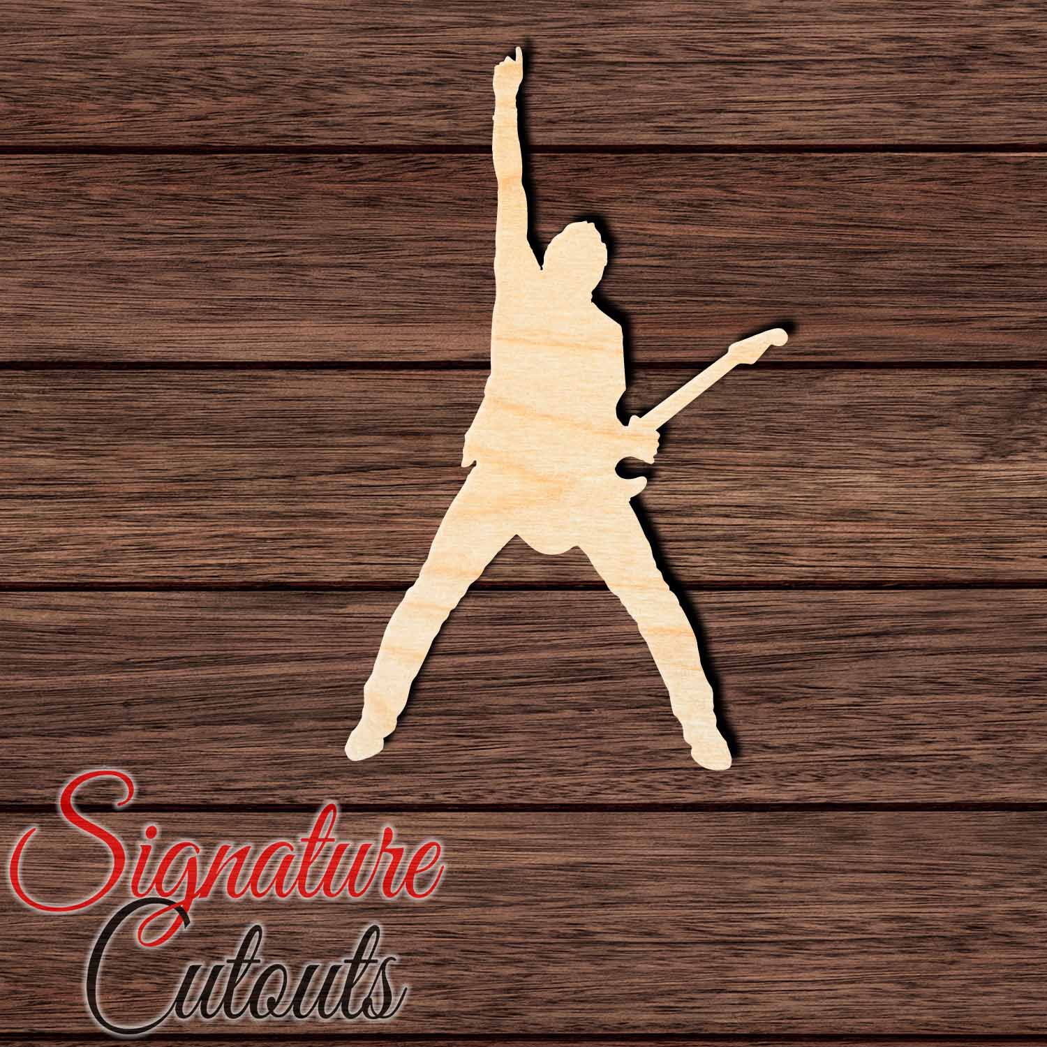 Rockstar 005 Shape Cutout in Wood, Acrylic or Acrylic Mirror - Signature Cutouts