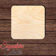 Rounded Square en Shape Cutout in Wood, Acrylic or Acrylic Mirror - Signature Cutouts