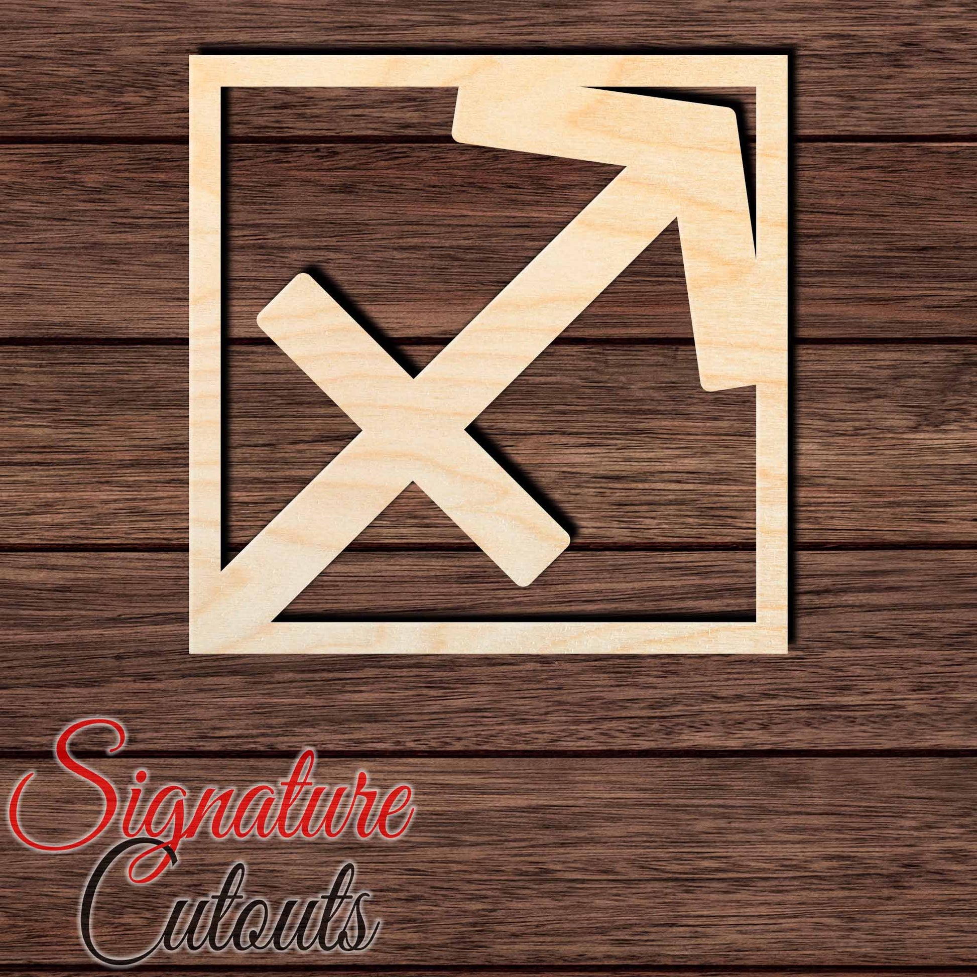 Sagittarius 002 Shape Cutout in Wood, Acrylic or Acrylic Mirror - Signature Cutouts