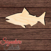 Salmon Chinook 002 Shape Cutout in Wood, Acrylic or Acrylic Mirror - Signature Cutouts