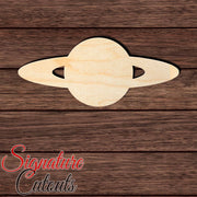 Saturn 002 Shape Cutout in Wood, Acrylic or Acrylic Mirror - Signature Cutouts