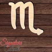 Scorpio Shape Cutout in Wood, Acrylic or Acrylic Mirror - Signature Cutouts