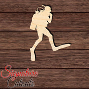 Scuba Diver 005 Shape Cutout in Wood, Acrylic or Acrylic Mirror - Signature Cutouts