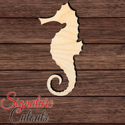 Seahorse 005 en Shape Cutout in Wood, Acrylic or Acrylic Mirror - Signature Cutouts