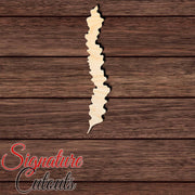 Seaweed 001 Shape Cutout in Wood, Acrylic or Acrylic Mirror - Signature Cutouts