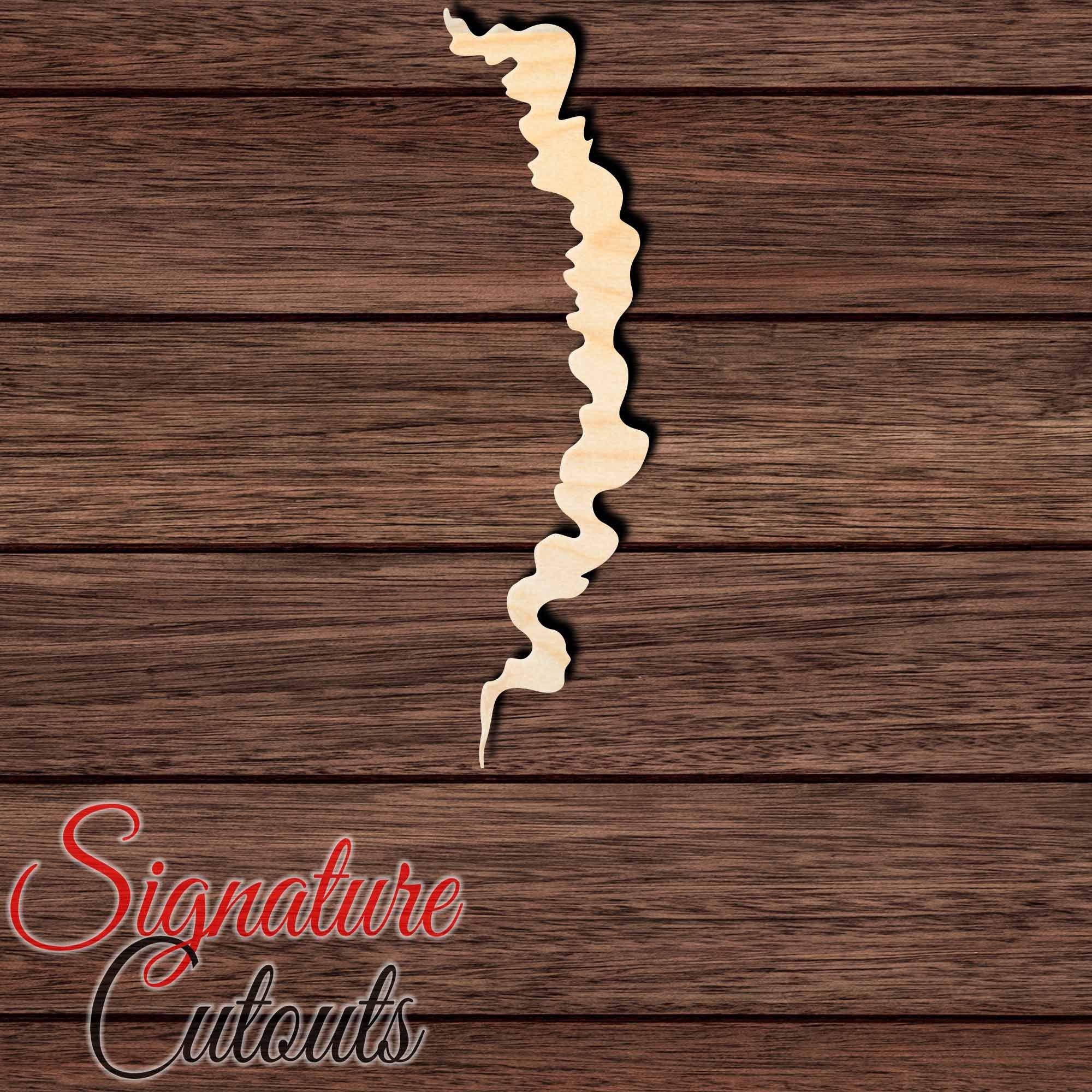 Seaweed 002 Shape Cutout in Wood, Acrylic or Acrylic Mirror - Signature Cutouts