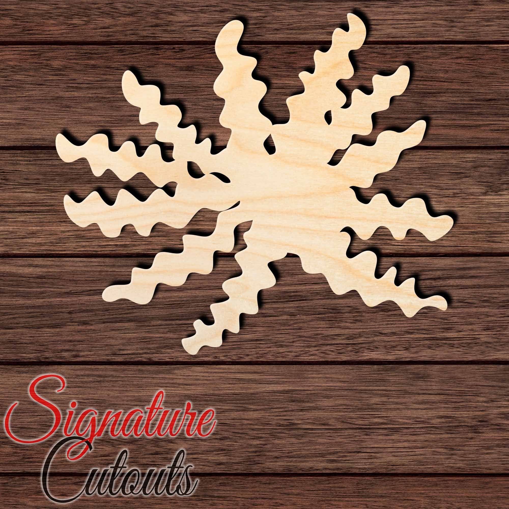 Seaweed 007 Shape Cutout in Wood, Acrylic or Acrylic Mirror - Signature Cutouts