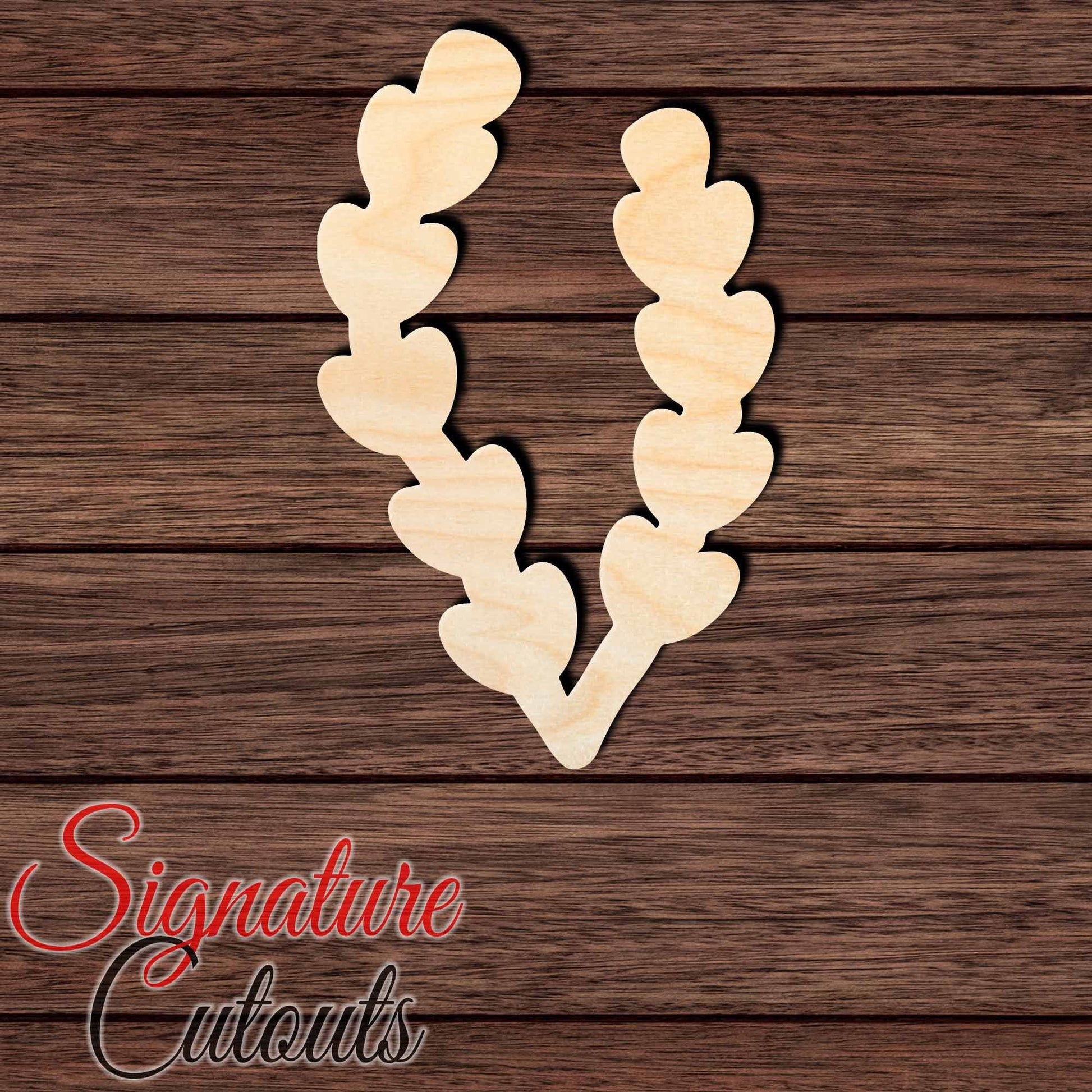 Seaweed 011 Shape Cutout in Wood, Acrylic or Acrylic Mirror - Signature Cutouts