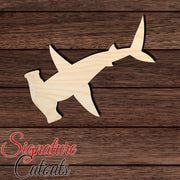 Shark 001 Shape Cutout in Wood, Acrylic or Acrylic Mirror - Signature Cutouts