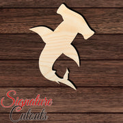 Shark 005 Shape Cutout in Wood, Acrylic or Acrylic Mirror - Signature Cutouts