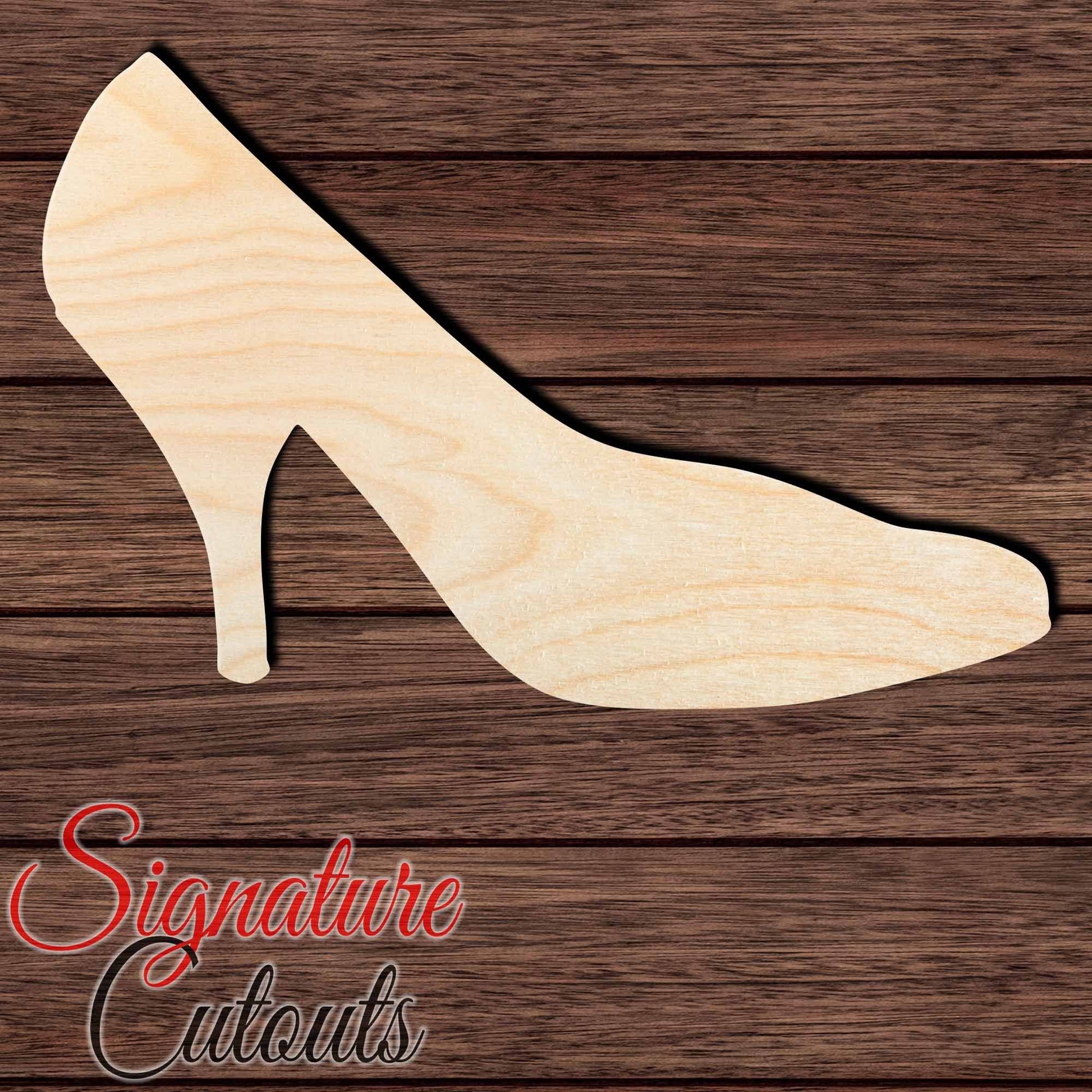 Shoe 007 Shape Cutout in Wood, Acrylic or Acrylic Mirror - Signature Cutouts