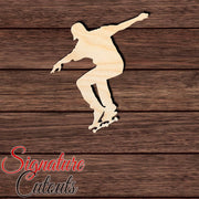 Skater 006 Shape Cutout in Wood, Acrylic or Acrylic Mirror - Signature Cutouts