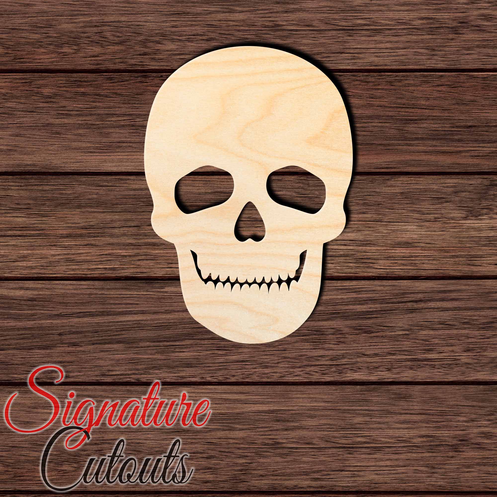 Skull 001 Shape Cutout - Signature Cutouts