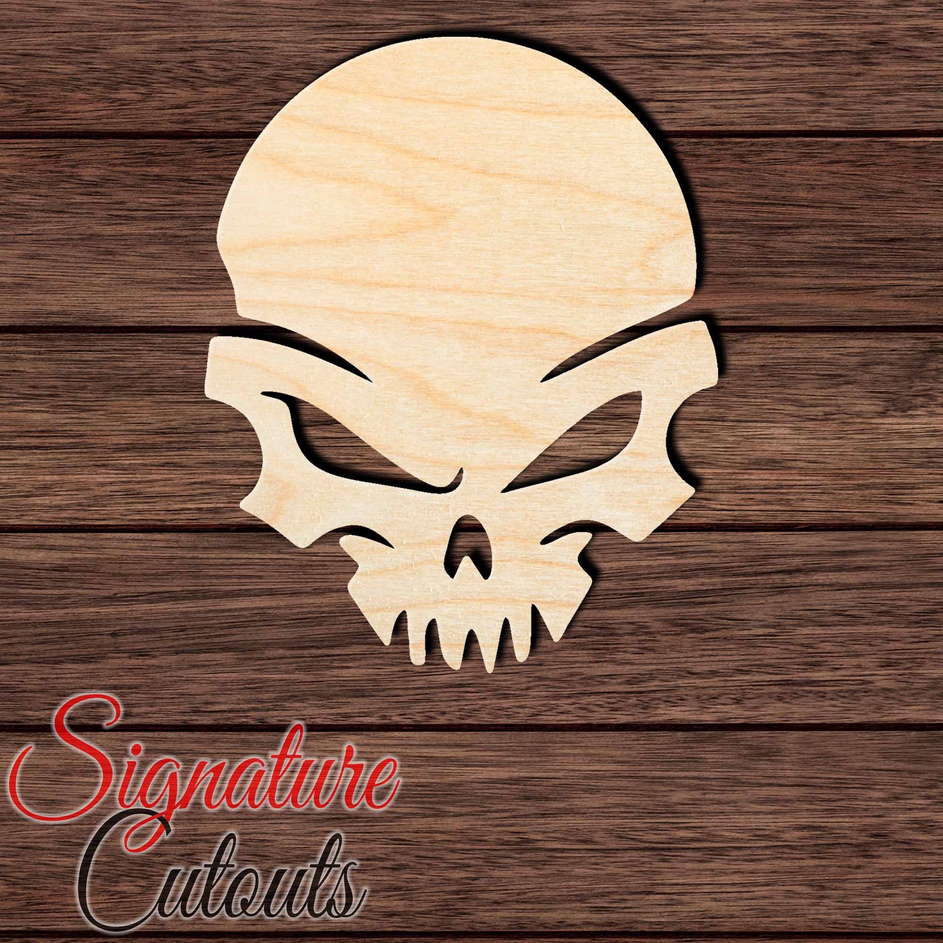 Skull 007 Shape Cutout - Signature Cutouts