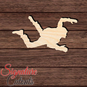 Sky Diver 001 Shape Cutout in Wood, Acrylic or Acrylic Mirror - Signature Cutouts