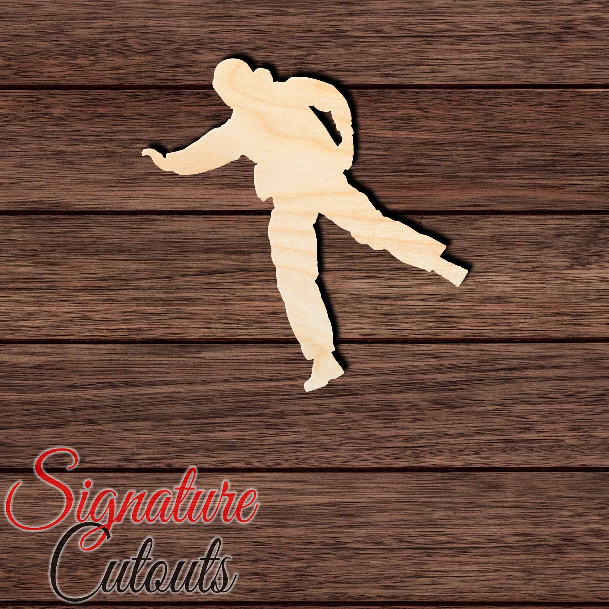 Sky Diver 004 Shape Cutout in Wood, Acrylic or Acrylic Mirror - Signature Cutouts