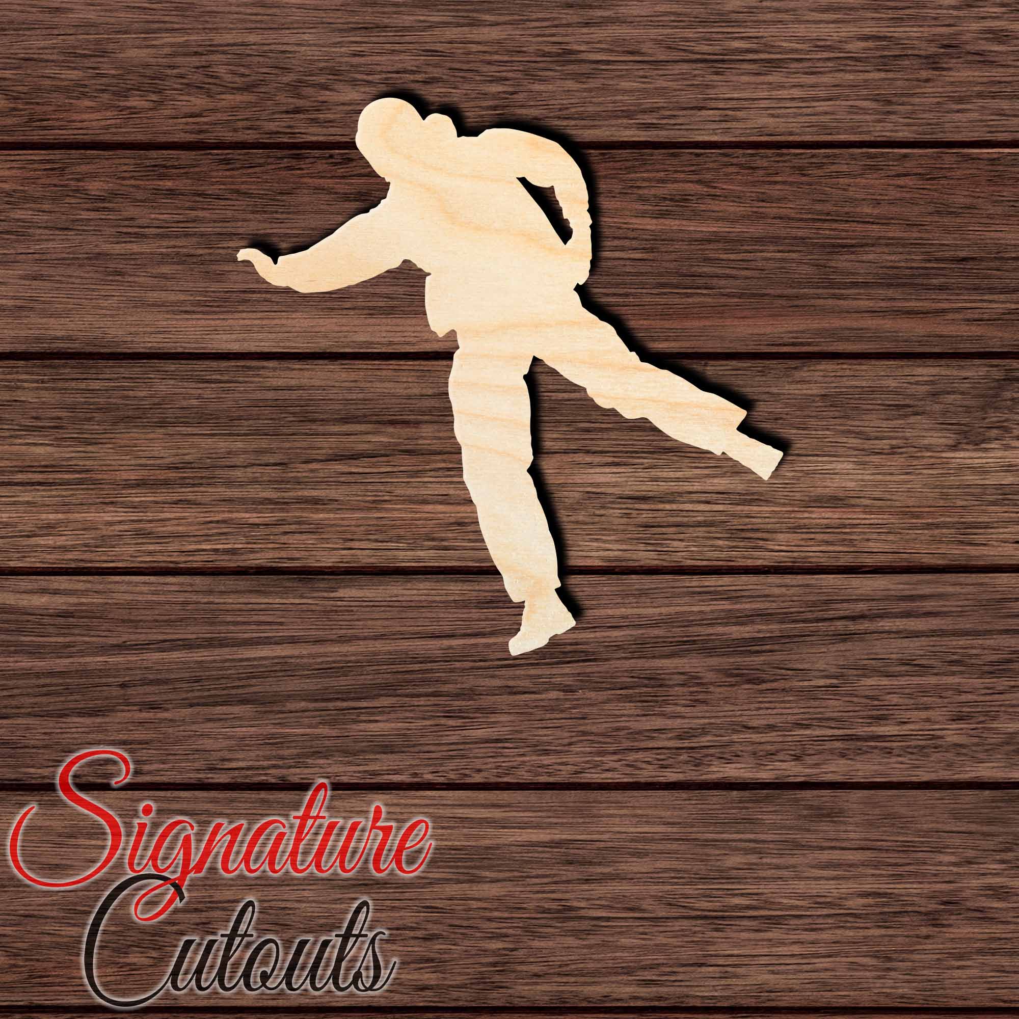 Sky Diver 004 Shape Cutout in Wood, Acrylic or Acrylic Mirror - Signature Cutouts