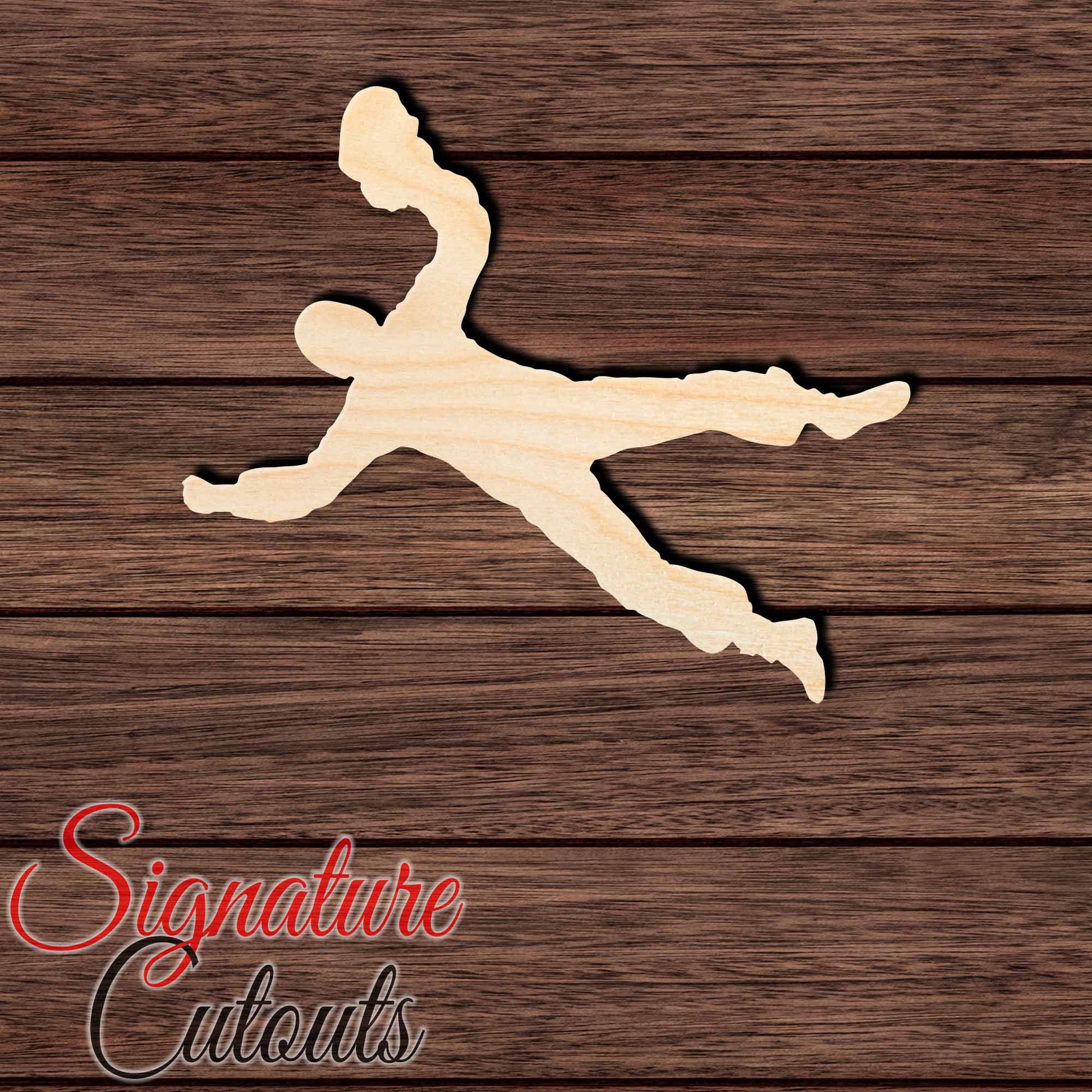 Sky Diver 005 Shape Cutout in Wood, Acrylic or Acrylic Mirror - Signature Cutouts
