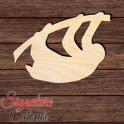 Sloth 003 Shape Cutout in Wood, Acrylic or Acrylic Mirror - Signature Cutouts