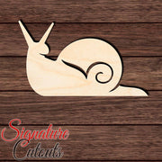 Snail 004 Shape Cutout in Wood, Acrylic or Acrylic Mirror - Signature Cutouts