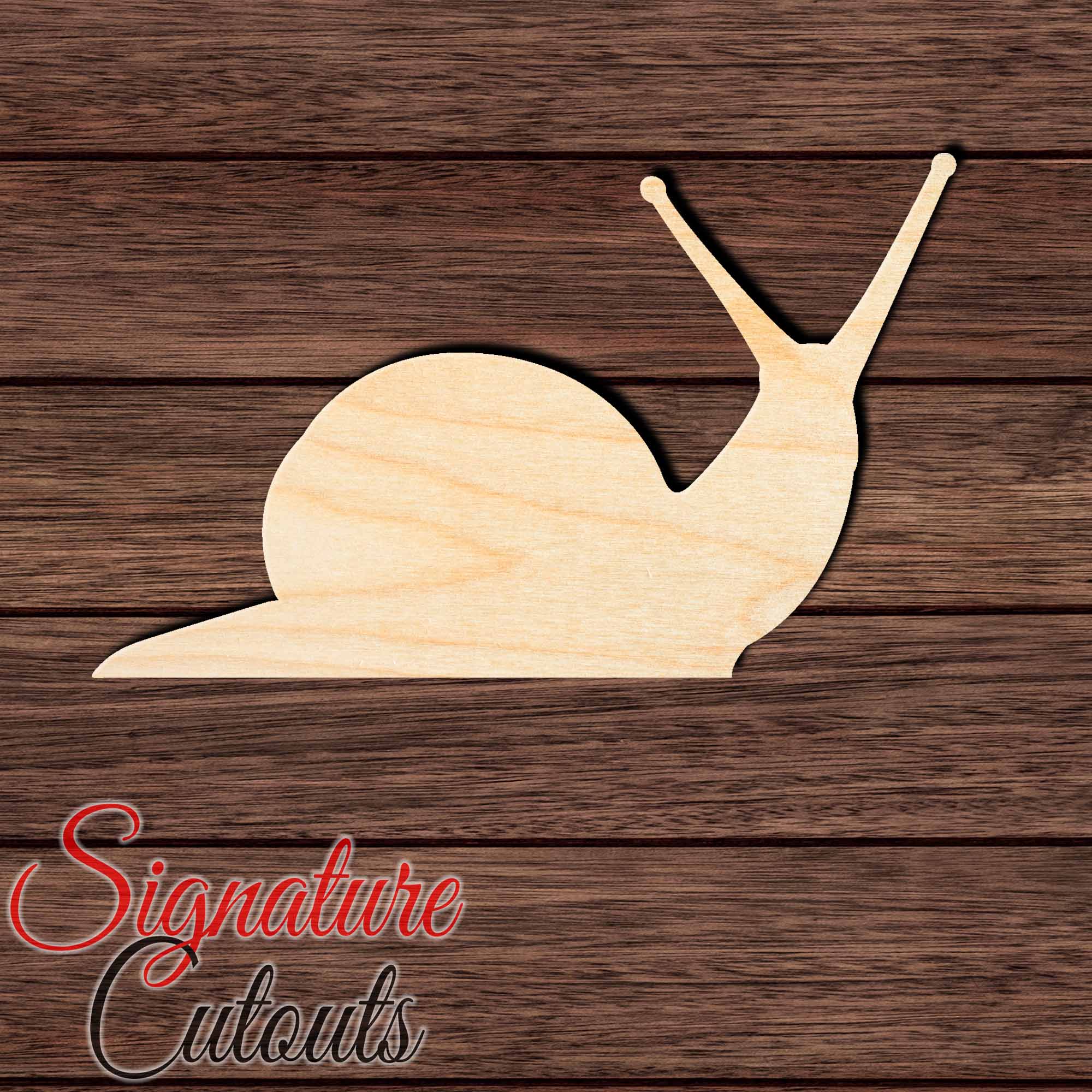 Snail 005 Shape Cutout in Wood, Acrylic or Acrylic Mirror - Signature Cutouts