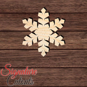 Snowflake 004 Shape Cutout in Wood, Acrylic or Acrylic Mirror - Signature Cutouts