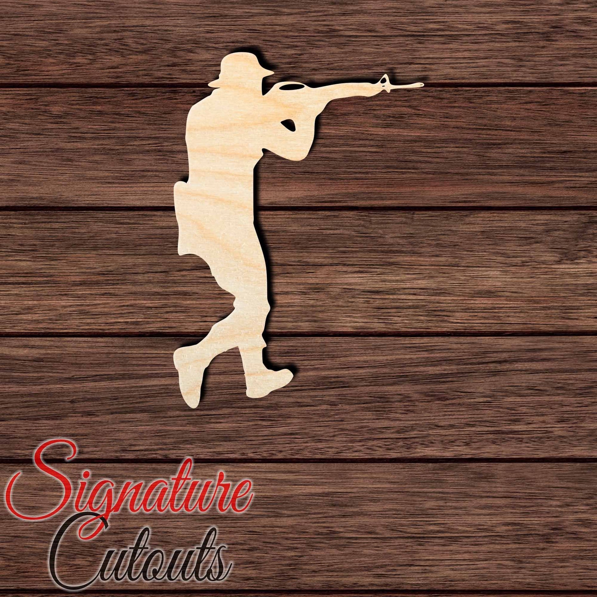 Soldier 011 Shape Cutout in Wood, Acrylic or Acrylic Mirror - Signature Cutouts