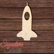 Space Rocket 001 Shape Cutout in Wood, Acrylic or Acrylic Mirror - Signature Cutouts