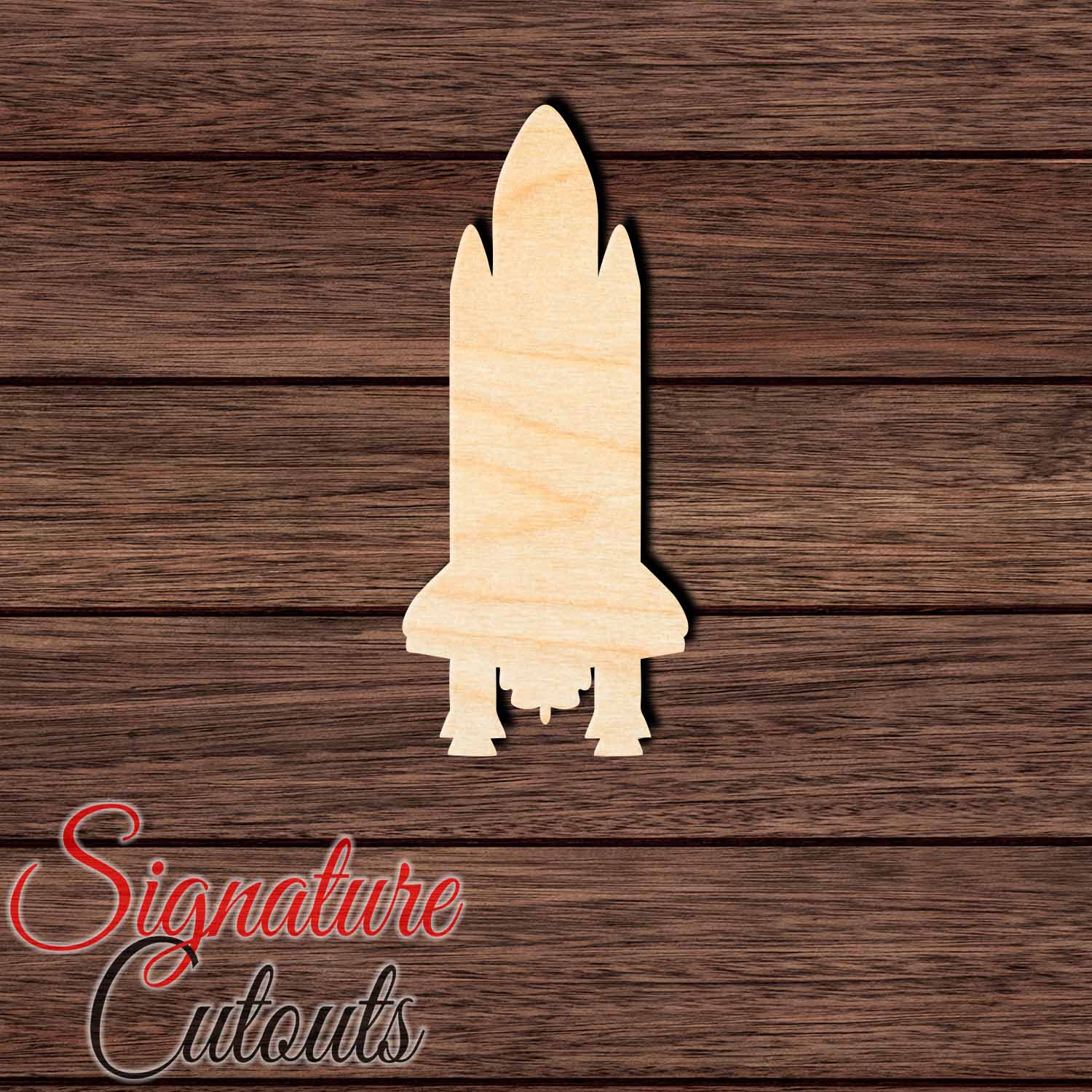 Space Shuttle 001 Shape Cutout in Wood, Acrylic or Acrylic Mirror - Signature Cutouts
