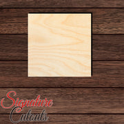Square Shape Cutout in Wood, Acrylic or Acrylic Mirror - Signature Cutouts