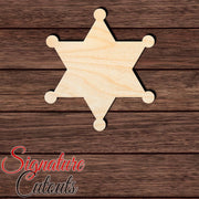 Star 008 Shape Cutout in Wood, Acrylic or Acrylic Mirror - Signature Cutouts
