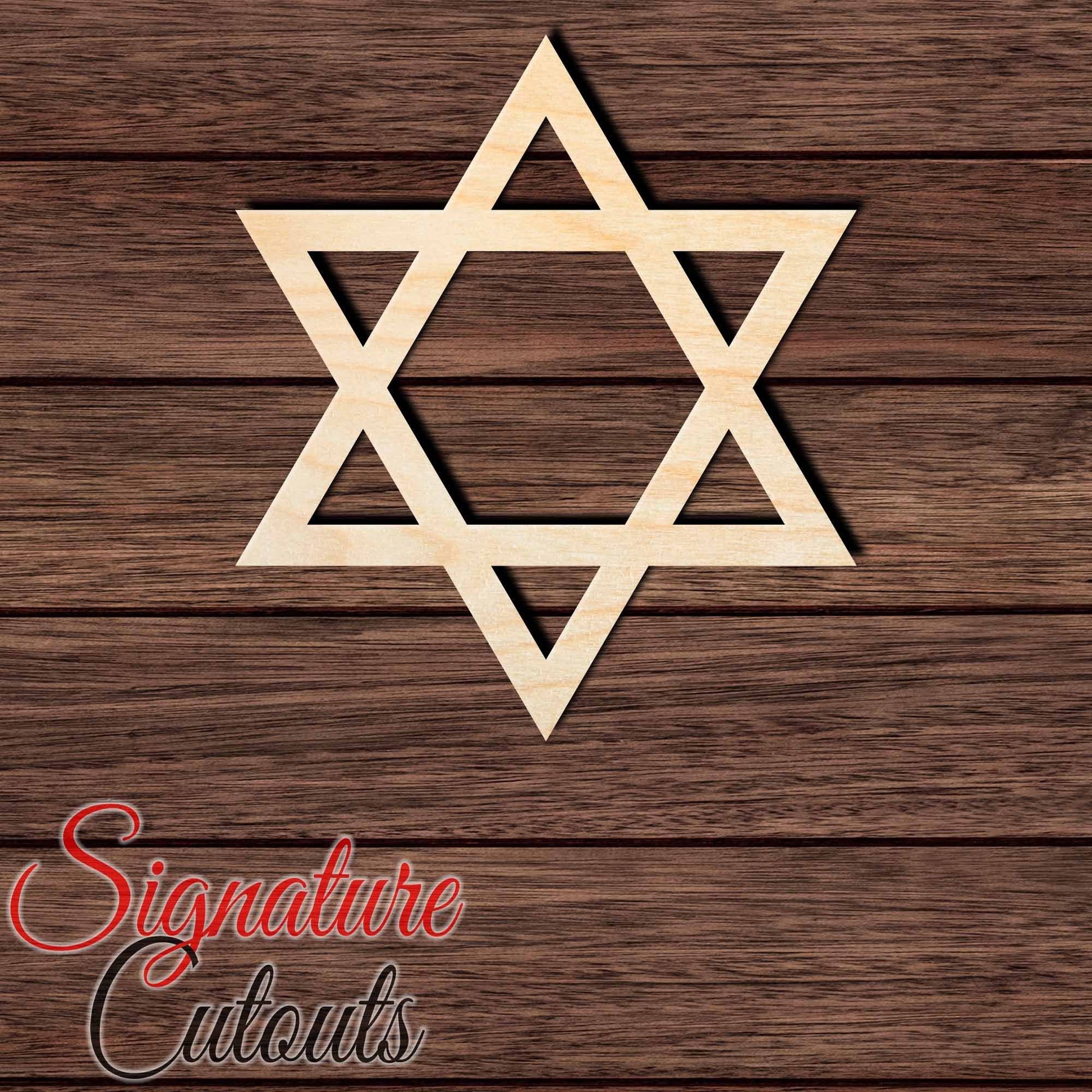 Star 009 Shape Cutout in Wood, Acrylic or Acrylic Mirror - Signature Cutouts