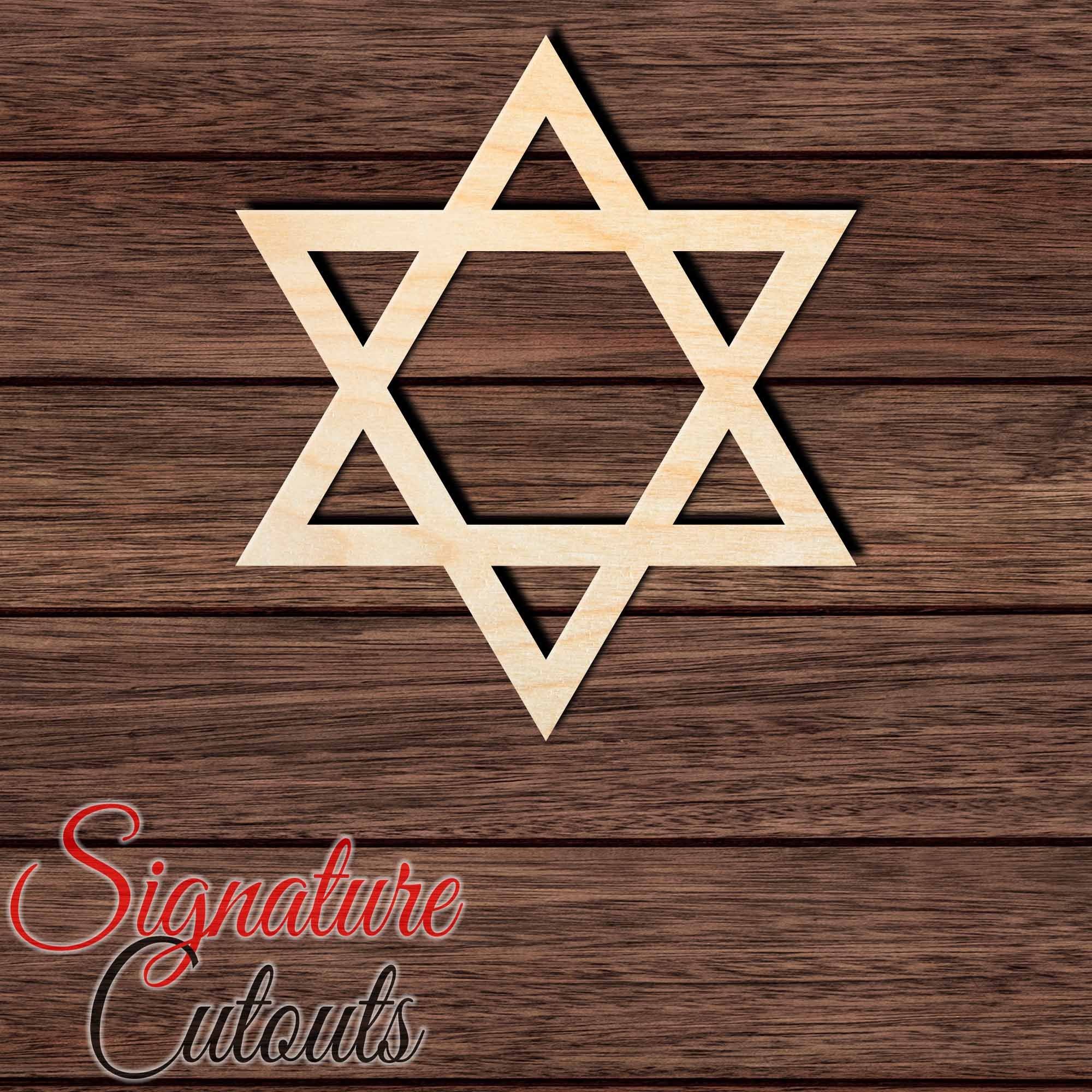 Star 009 Shape Cutout in Wood, Acrylic or Acrylic Mirror - Signature Cutouts