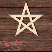 Star 010 Shape Cutout in Wood, Acrylic or Acrylic Mirror - Signature Cutouts
