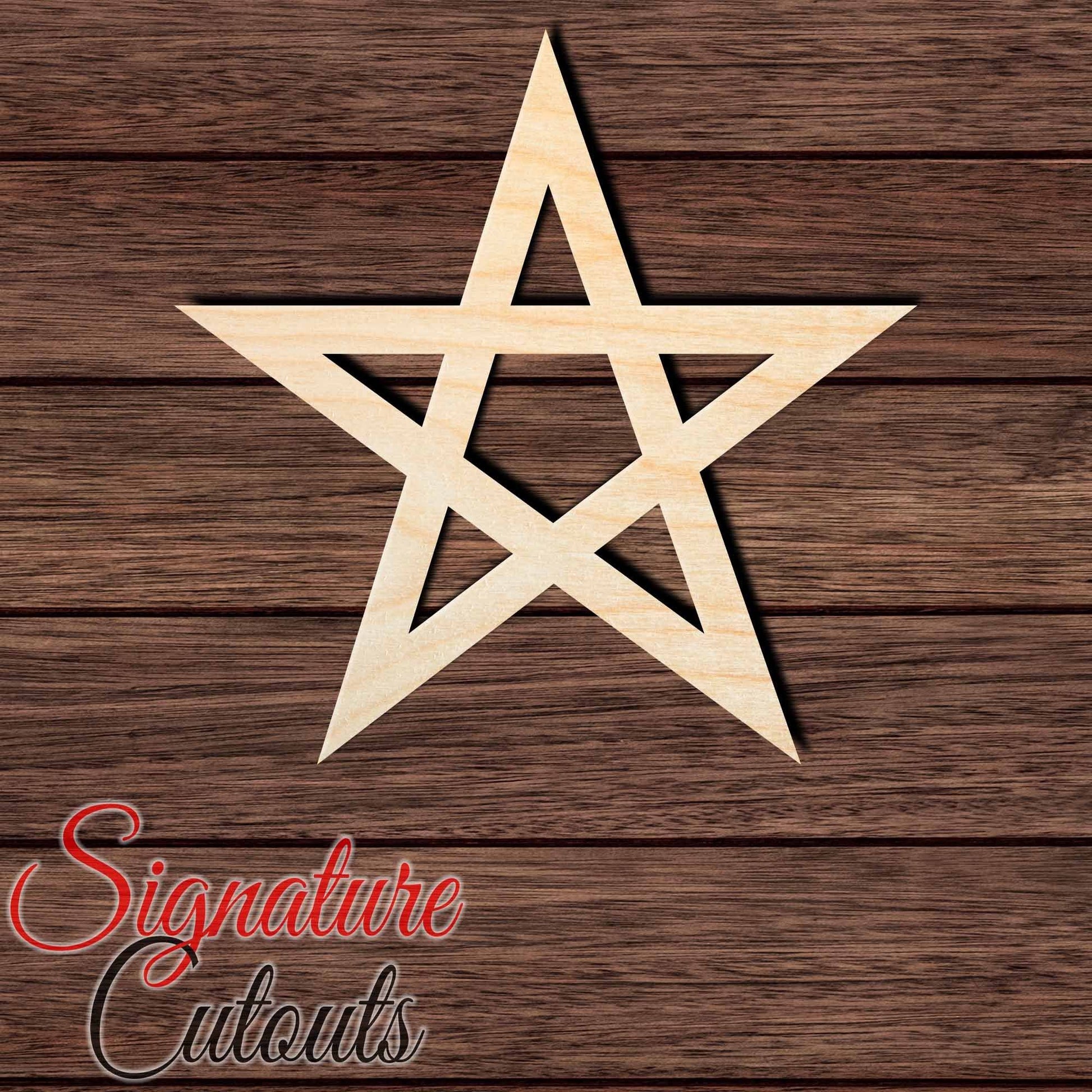 Star 010 Shape Cutout in Wood, Acrylic or Acrylic Mirror - Signature Cutouts