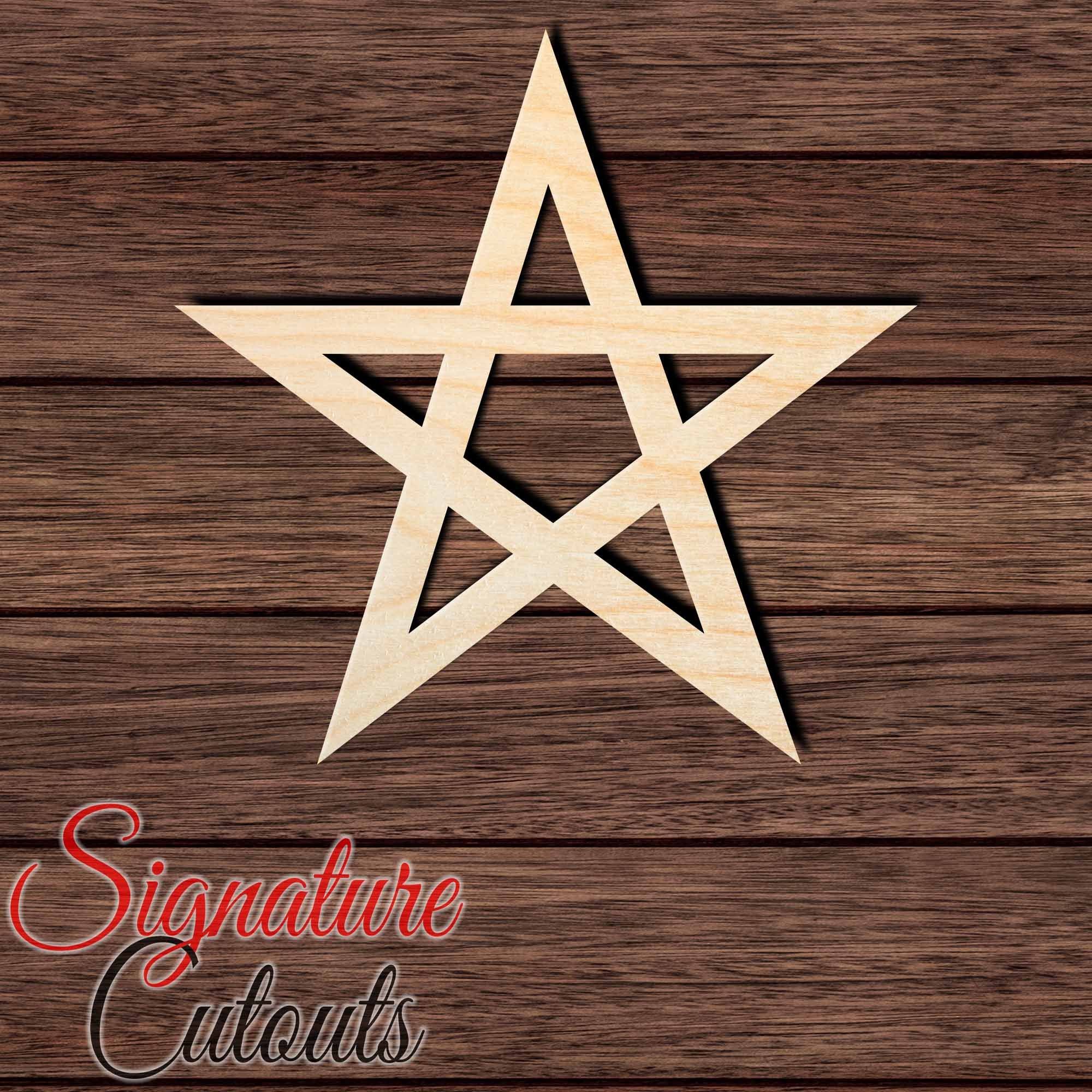 Star 010 Shape Cutout in Wood, Acrylic or Acrylic Mirror - Signature Cutouts