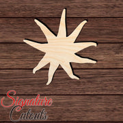 Starfish 007 Shape Cutout in Wood, Acrylic or Acrylic Mirror - Signature Cutouts