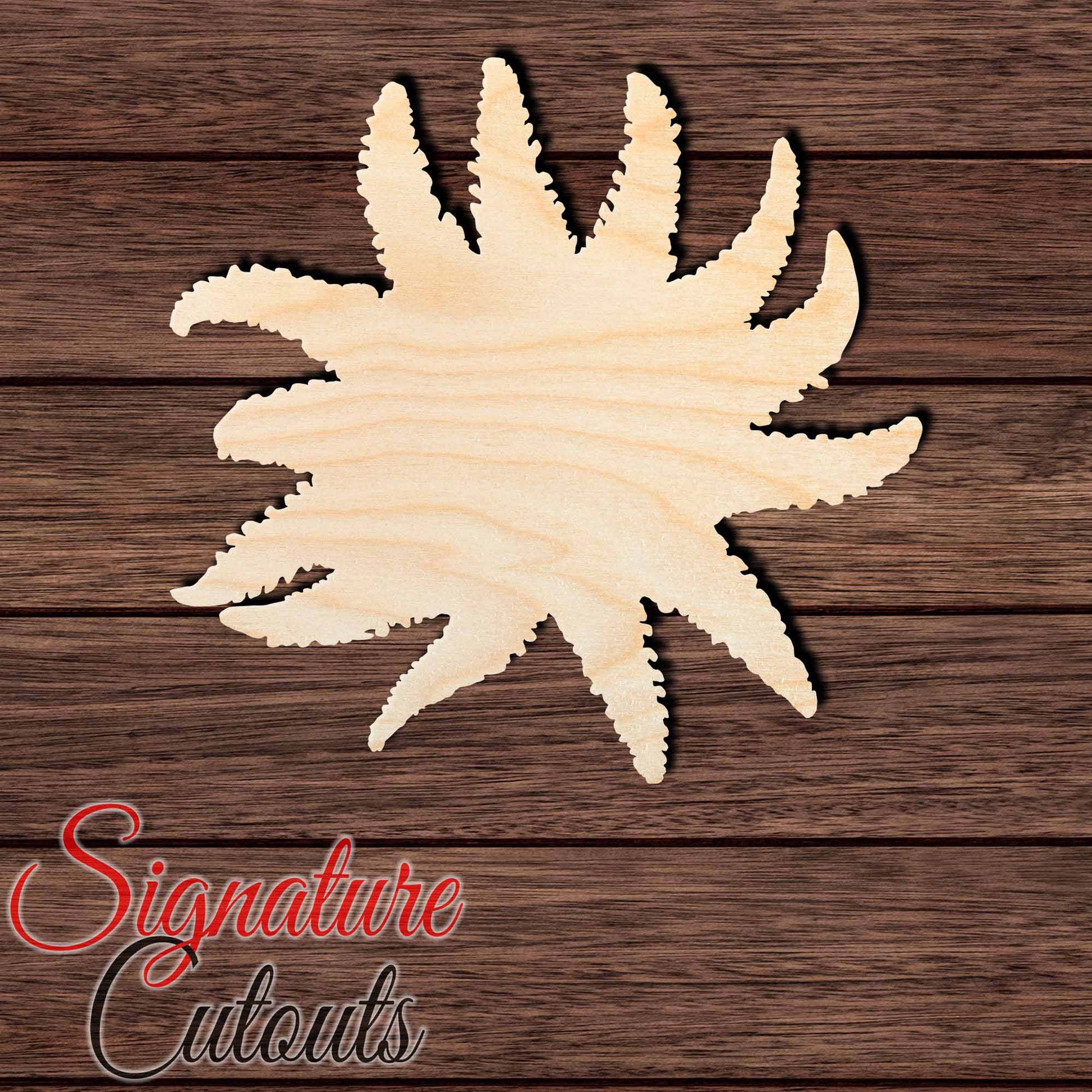 Starfish 008 Shape Cutout in Wood, Acrylic or Acrylic Mirror - Signature Cutouts