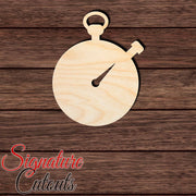 Stopwatch 001 Shape Cutout in Wood, Acrylic or Acrylic Mirror - Signature Cutouts