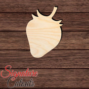 Strawberry Shape Cutout in Wood, Acrylic or Acrylic Mirror - Signature Cutouts