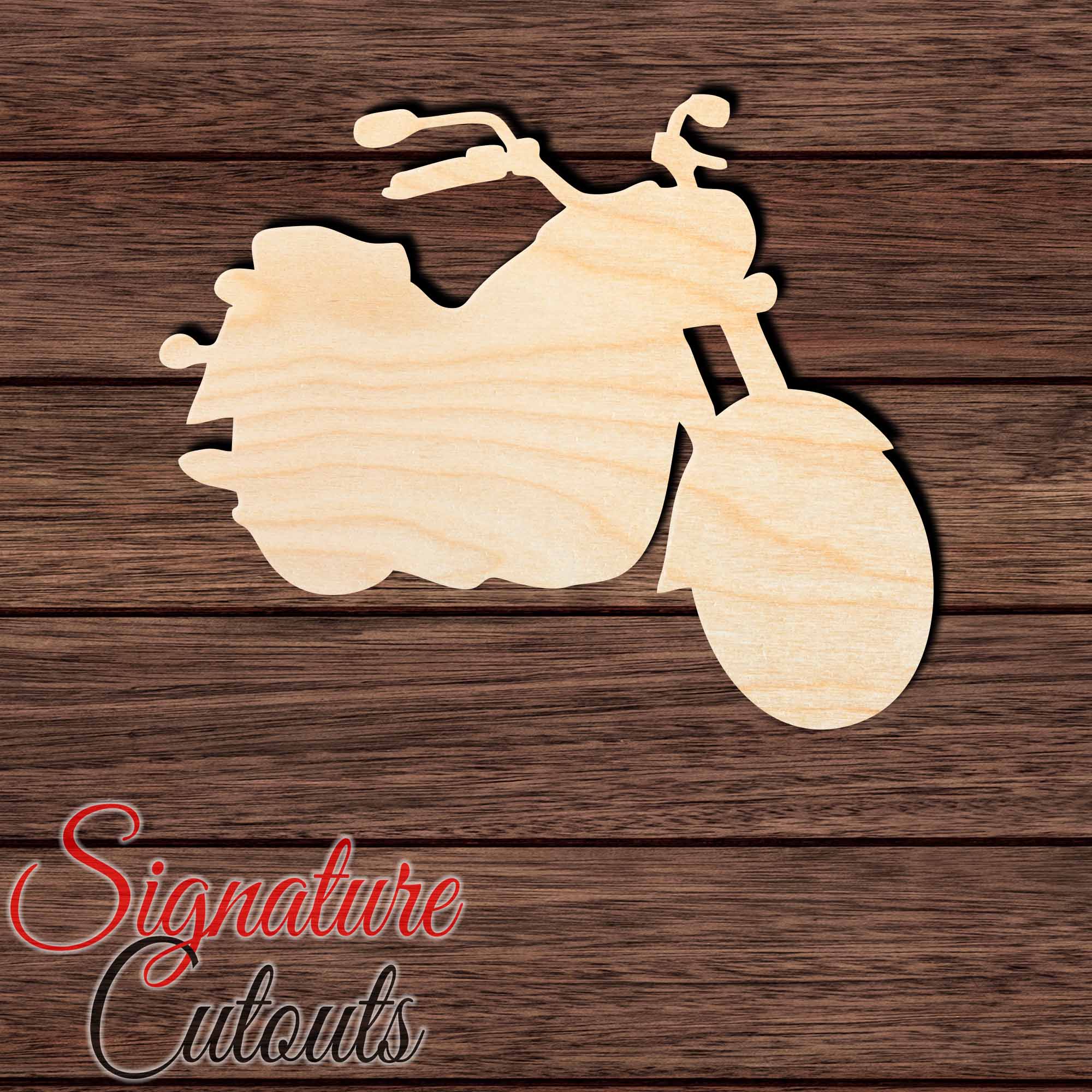 Street Bike 001 Shape Cutout in Wood, Acrylic or Acrylic Mirror - Signature Cutouts