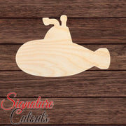 Submarine 002 Shape Cutout in Wood, Acrylic or Acrylic Mirror - Signature Cutouts