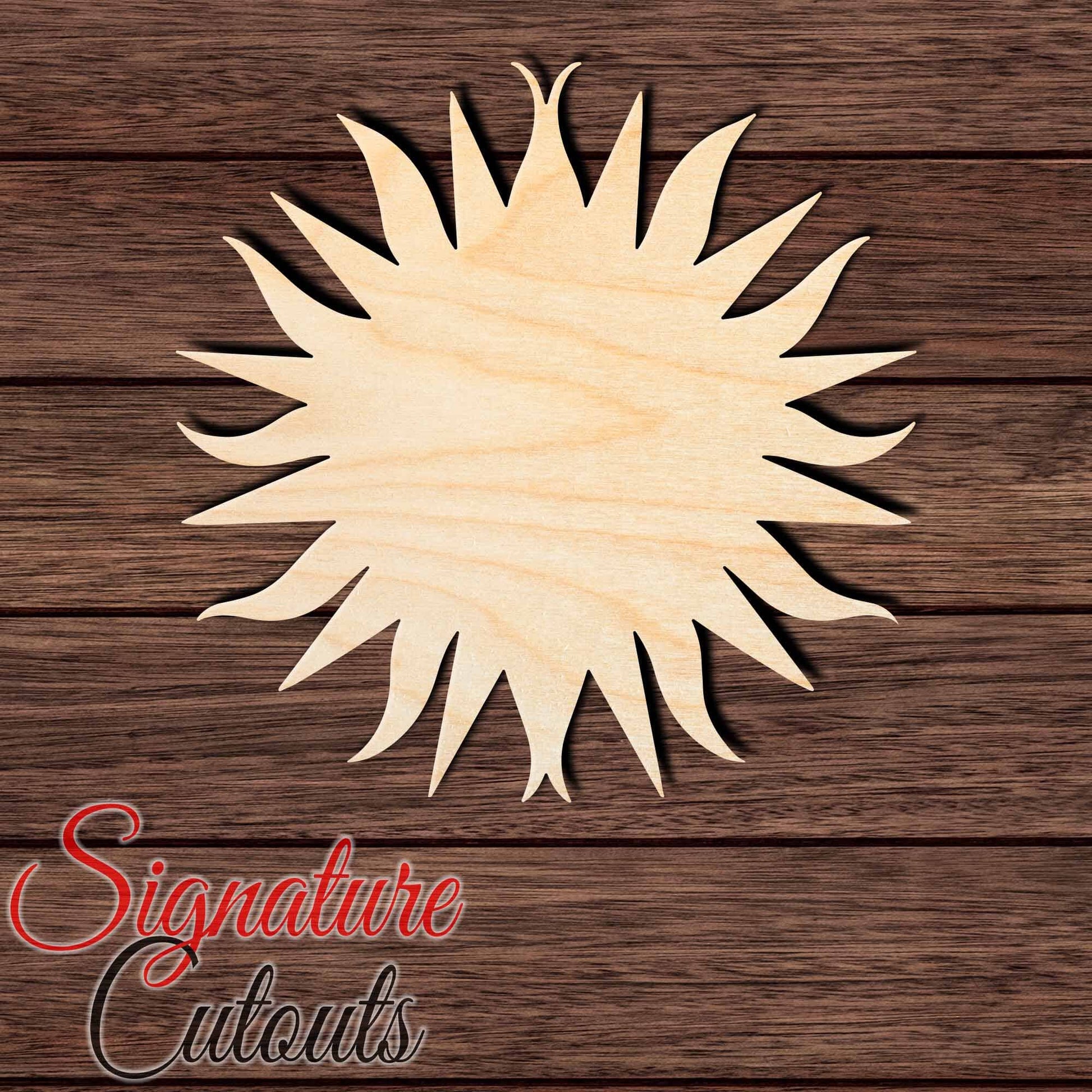 Sun 013 Shape Cutout Craft Shapes & Bases Signature Cutouts 