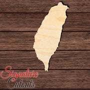 Taiwan Shape Cutout in Wood, Acrylic or Acrylic Mirror - Signature Cutouts