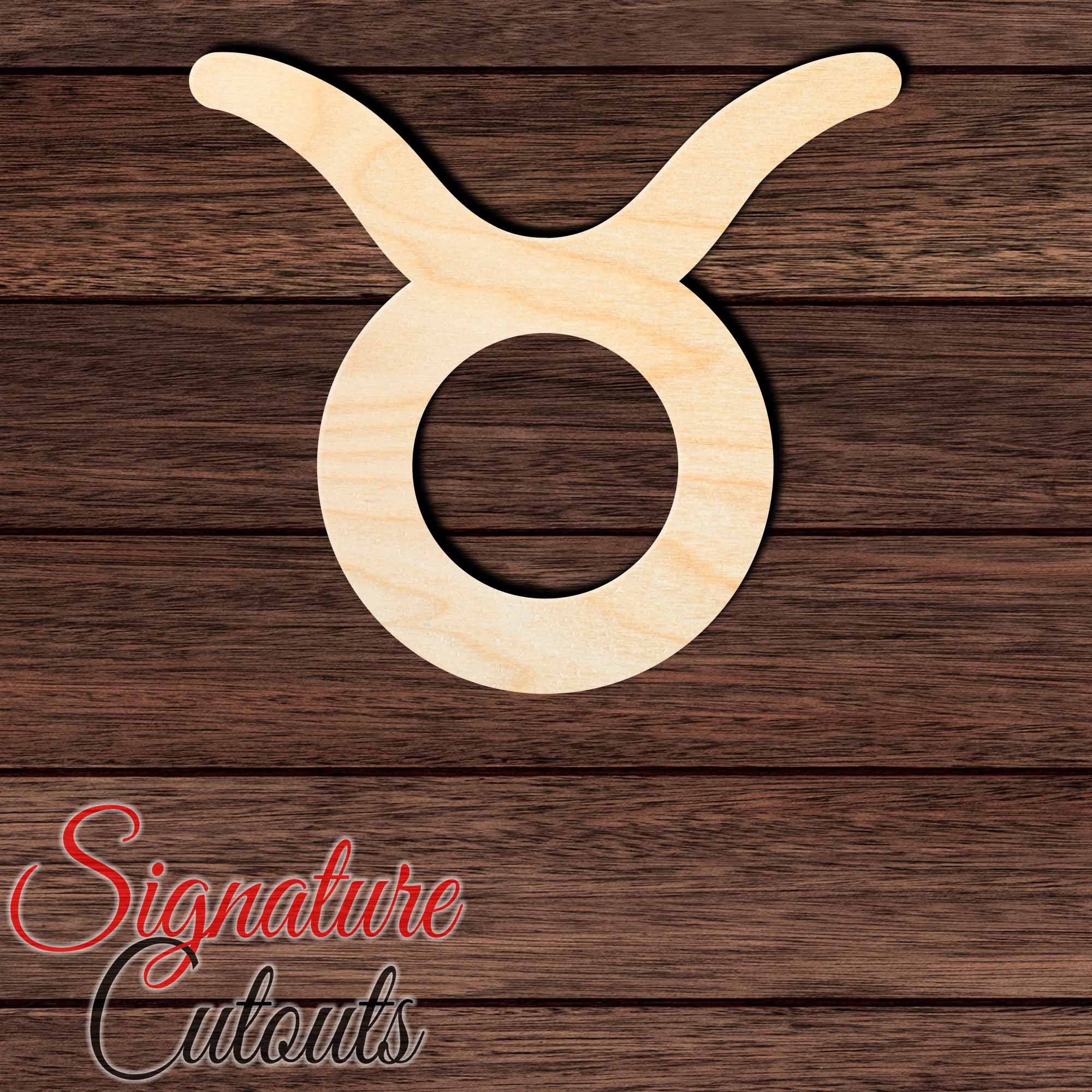 Taurus 001 Shape Cutout in Wood, Acrylic or Acrylic Mirror - Signature Cutouts